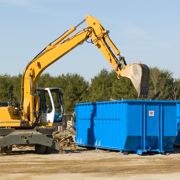 what kind of customer support is available for residential dumpster rentals in Belle